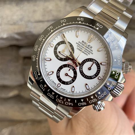 rolex daytona ceramic white vs black|rolex daytona 116520 price.